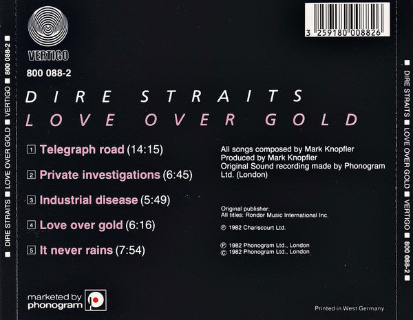Dire Straits - Love Over Gold (CD Tweedehands) - Discords.nl