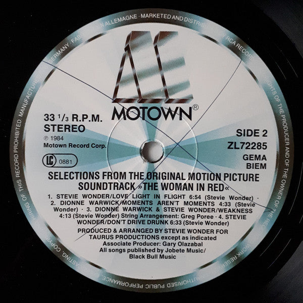 Stevie Wonder - The Woman In Red (Selections From The Original Motion Picture Soundtrack) (LP Tweedehands) - Discords.nl