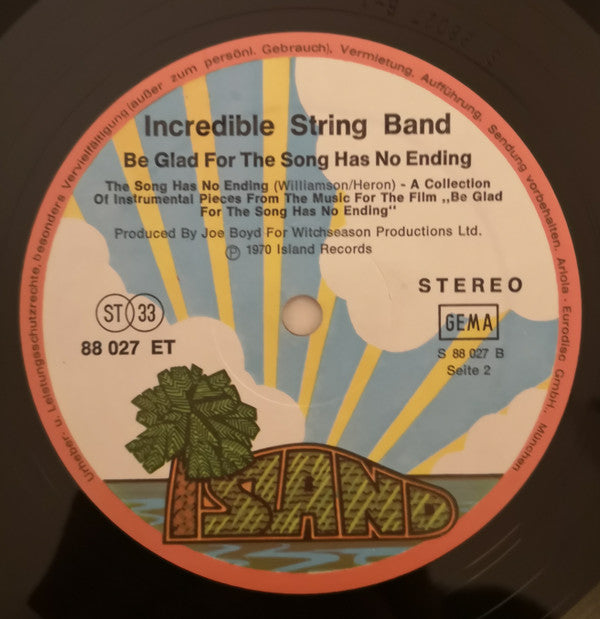 Incredible String Band, The - Be Glad For The Song Has No Ending (LP Tweedehands) - Discords.nl