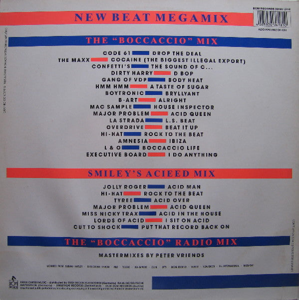 Various - New Beat Megamix (12" Tweedehands) - Discords.nl