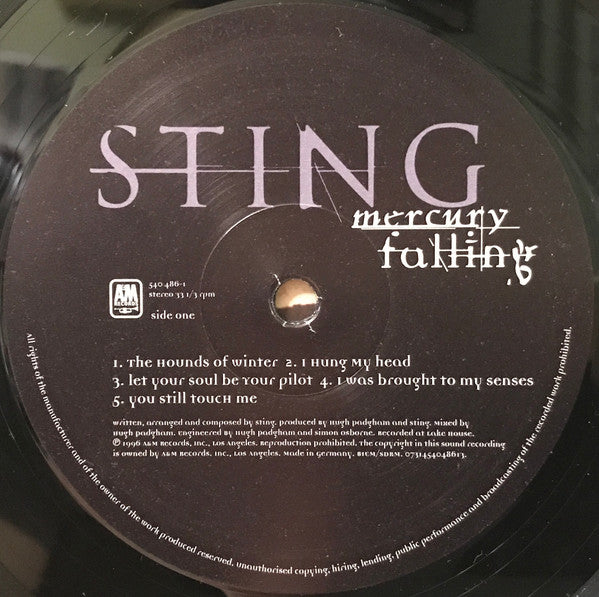 Sting - Mercury Falling (LP) - Discords.nl