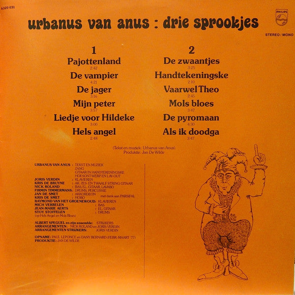 Urbanus - Drie Sprookjes (LP Tweedehands) - Discords.nl