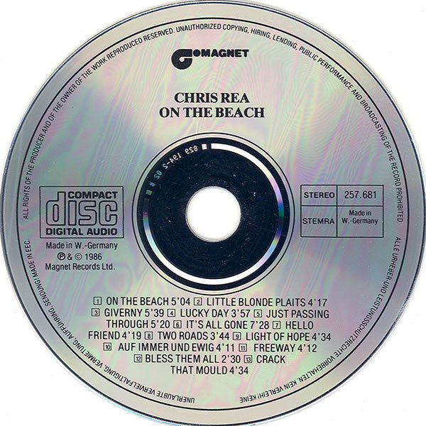 Chris Rea - On The Beach (CD Tweedehands) - Discords.nl