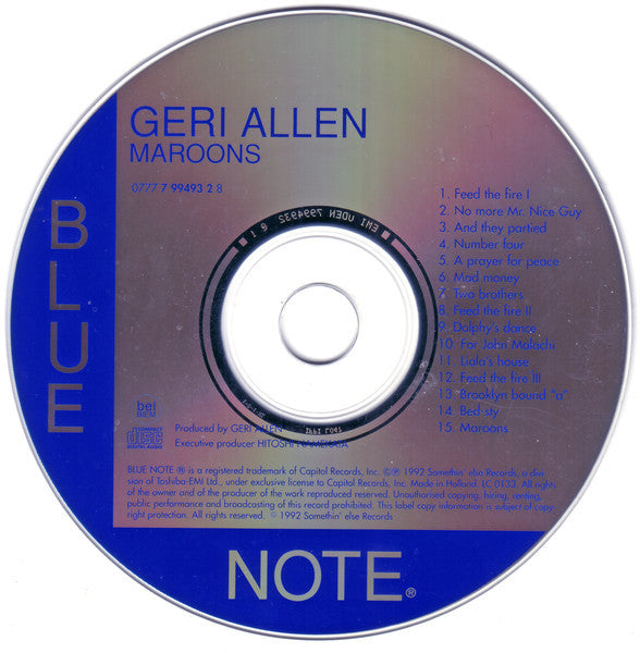 Geri Allen - Maroons (CD Tweedehands) - Discords.nl