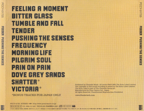 Feeder - Pushing The Senses (CD) - Discords.nl