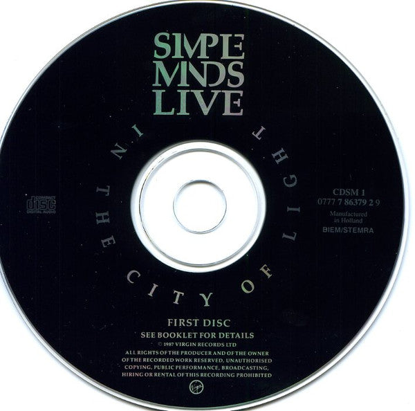 Simple Minds - Live In The City Of Light (CD Tweedehands) - Discords.nl