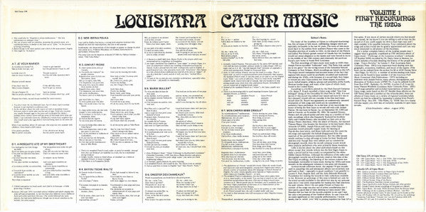 Various - Louisiana Cajun Music Volume 1: First Recordings - The 1920's (LP Tweedehands) - Discords.nl