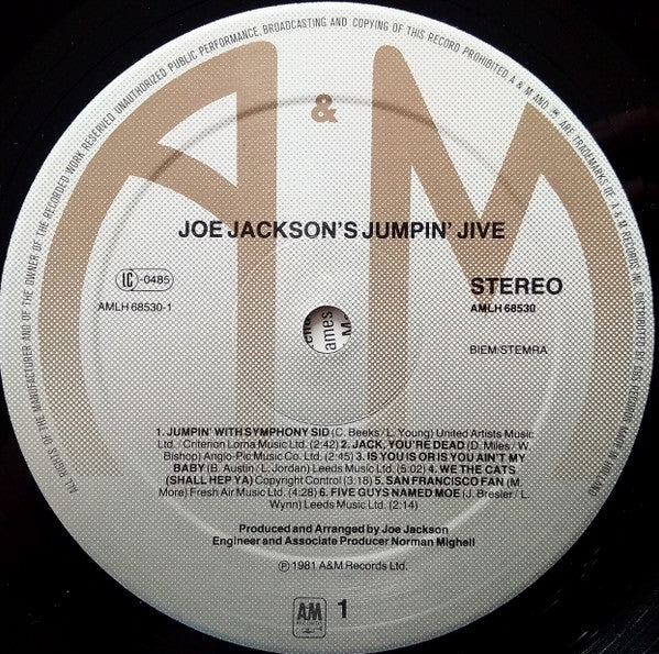 Joe Jackson - Joe Jackson's Jumpin' Jive (LP Tweedehands) - Discords.nl
