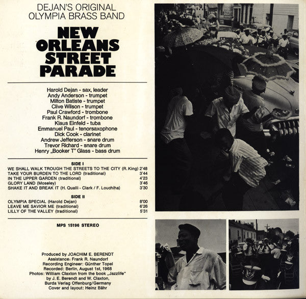 Dejan's Olympia Brass Band - New Orleans Street Parade (LP Tweedehands) - Discords.nl