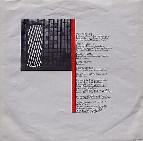 Orchestral Manoeuvres In The Dark - Architecture & Morality (LP Tweedehands) - Discords.nl