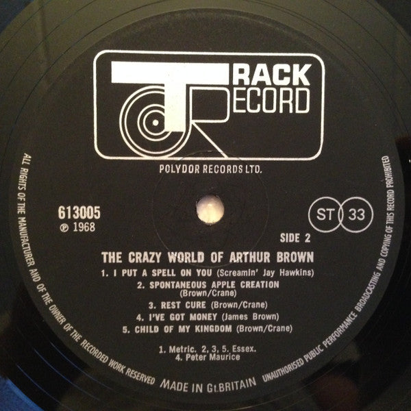 Crazy World Of Arthur Brown, The - The Crazy World Of Arthur Brown (LP Tweedehands) - Discords.nl