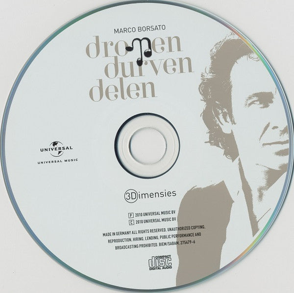 Marco Borsato - Dromen Durven Delen (3 Dimensies) (CD) - Discords.nl