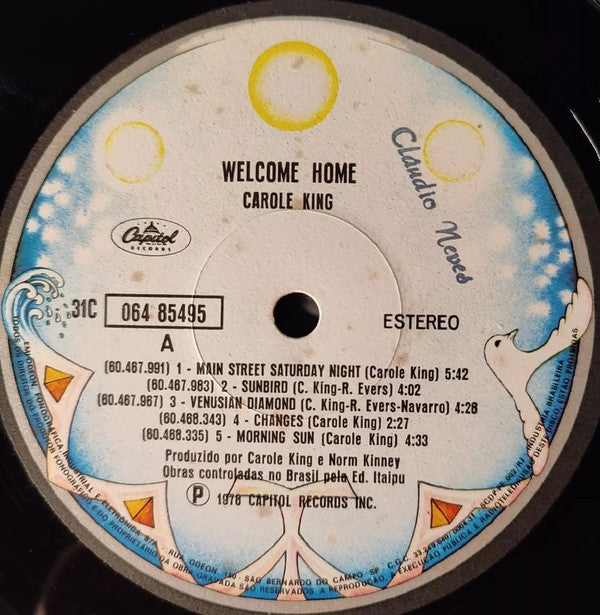 Carole King - Welcome Home (LP Tweedehands) - Discords.nl