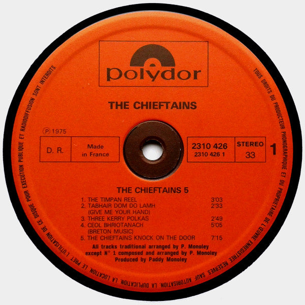 Chieftains, The - The Chieftains 5 (LP Tweedehands) - Discords.nl