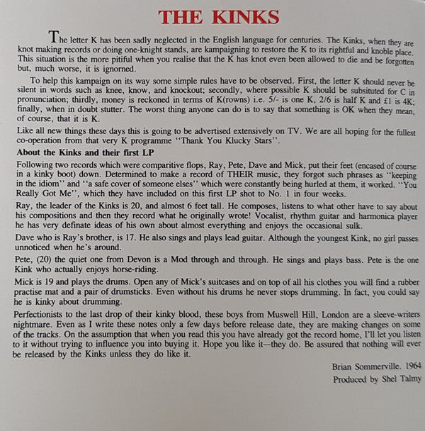 Kinks, The - Kinks (CD) - Discords.nl