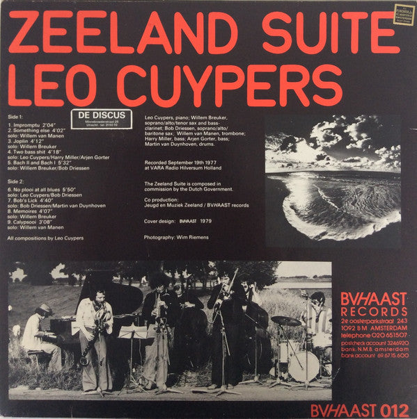 Leo Cuypers - Zeeland Suite (LP Tweedehands) - Discords.nl