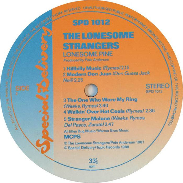 Lonesome Strangers, The - Lonesome Pine (LP Tweedehands) - Discords.nl