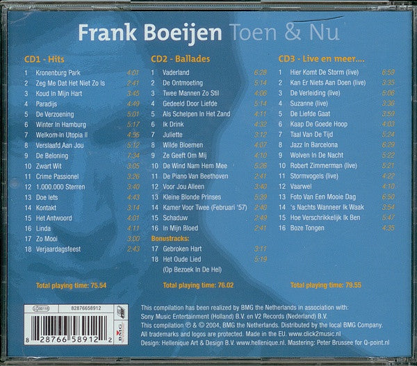 Frank Boeijen - Toen & Nu (De 50 Mooiste Liedjes) (CD Tweedehands) - Discords.nl