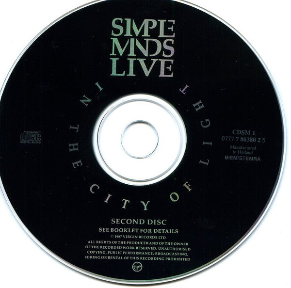 Simple Minds - Live In The City Of Light (CD Tweedehands) - Discords.nl