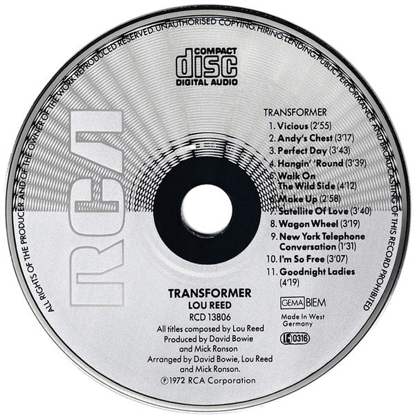 Lou Reed - Transformer (CD Tweedehands) - Discords.nl