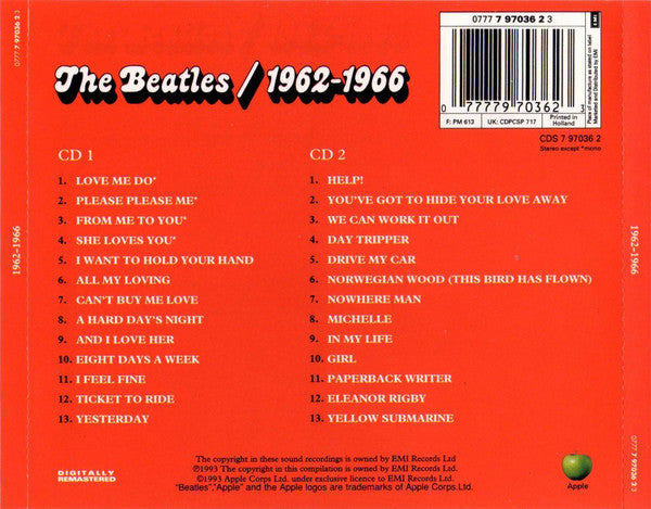 Beatles, The - 1962-1966 (CD) - Discords.nl