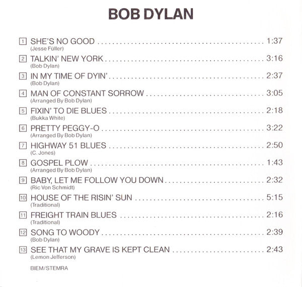 Bob Dylan - Bob Dylan (CD Tweedehands) - Discords.nl