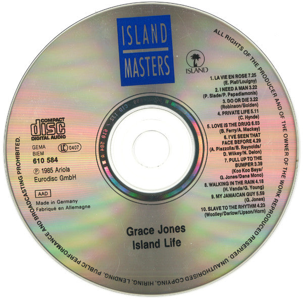 Grace Jones - Island Life (CD) - Discords.nl