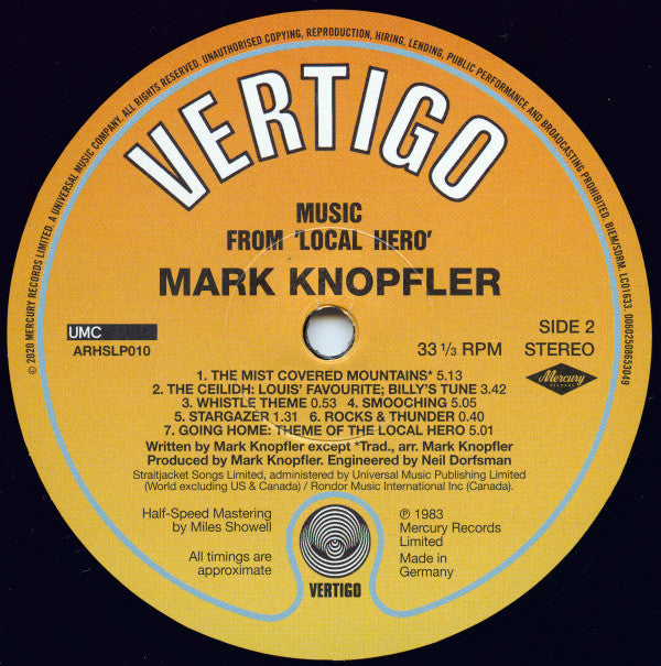 Mark Knopfler - Local Hero  (LP) - Discords.nl