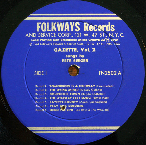 Pete Seeger - Gazette, Vol. 2 (LP Tweedehands) - Discords.nl