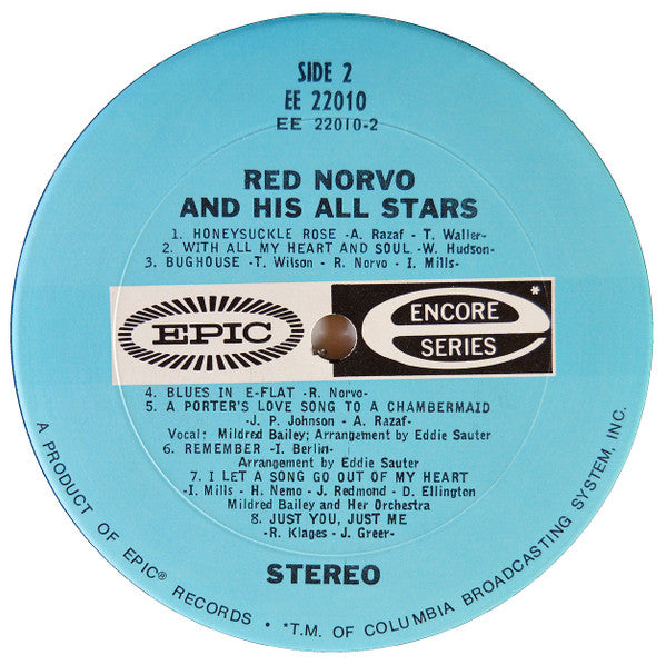 Red Norvo All-Stars - Original 1933-1938 Recordings (LP Tweedehands) - Discords.nl