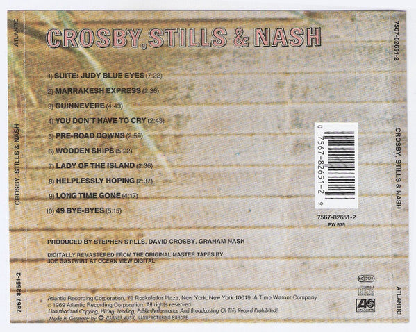 Crosby, Stills & Nash - Crosby, Stills & Nash (CD) - Discords.nl