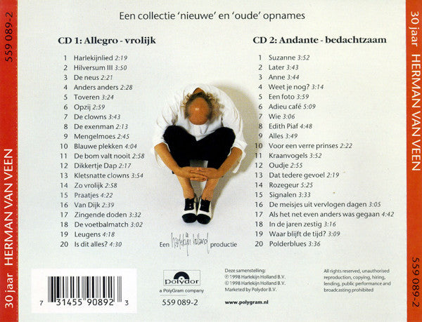 Herman van Veen - Nu  En Dan (30 Jaar Herman Van Veen) (CD Tweedehands) - Discords.nl