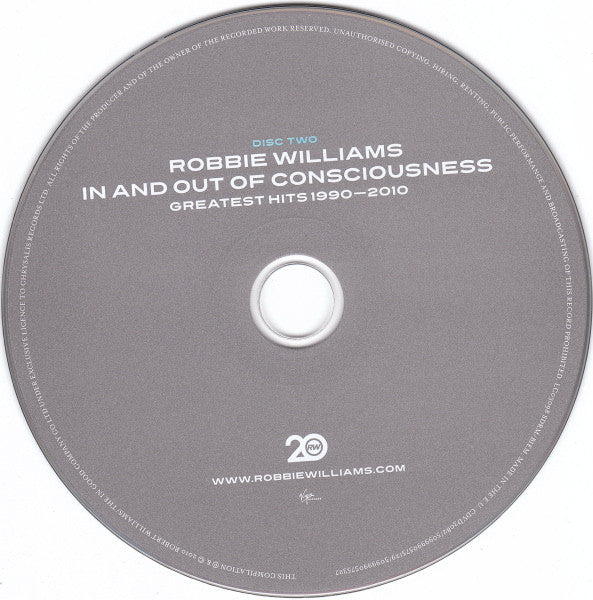 Robbie Williams - In And Out Of Consciousness - Greatest Hits 1990 - 2010 (CD) - Discords.nl