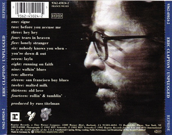 Eric Clapton - Unplugged (CD Tweedehands) - Discords.nl