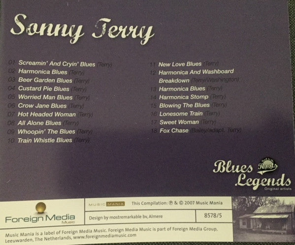 Sonny Terry - Blues Legends  (CD) - Discords.nl