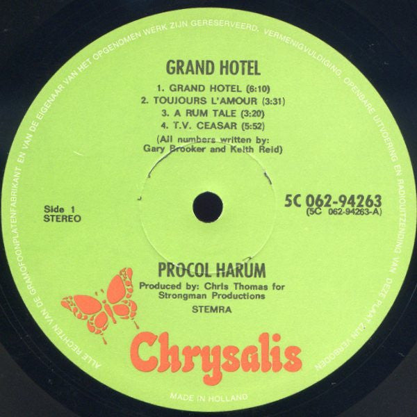 Procol Harum - Grand Hotel (LP Tweedehands) - Discords.nl