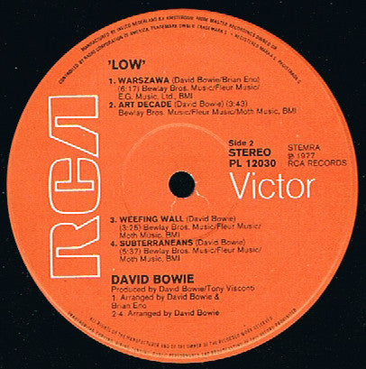 David Bowie - Low (LP Tweedehands) - Discords.nl