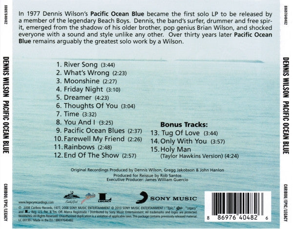 Dennis Wilson (2) - Pacific Ocean Blue (CD) - Discords.nl