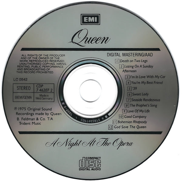 Queen - A Night At The Opera (CD Tweedehands) - Discords.nl