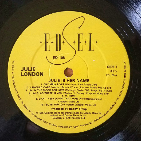 Julie London - Julie Is Her Name (LP Tweedehands) - Discords.nl