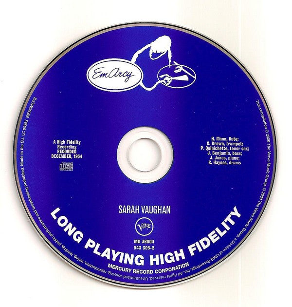 Sarah Vaughan - Sarah Vaughan (CD) - Discords.nl