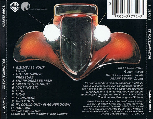 ZZ Top - Eliminator (CD Tweedehands) - Discords.nl