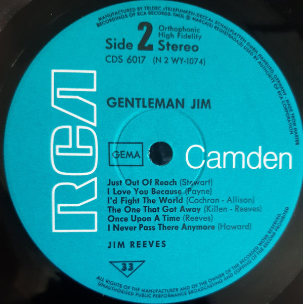 Jim Reeves - Gentleman Jim (LP Tweedehands) - Discords.nl