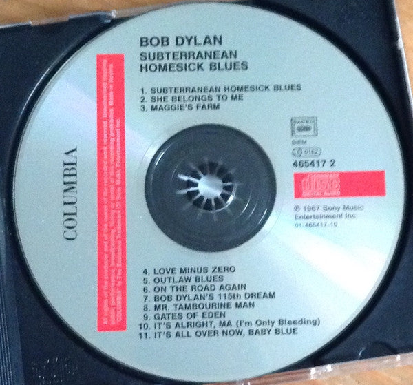 Bob Dylan - Subterranean Homesick Blues (CD) - Discords.nl