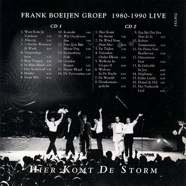 Frank Boeijen Groep - Hier Komt De Storm - Frank Boeijen Groep 1980-1990 Live (CD Tweedehands) - Discords.nl