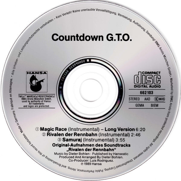 Countdown G.T.O. - Magic Race (Long Version) (CD) - Discords.nl