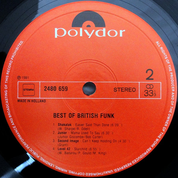 Various - Best Of British Funk (LP Tweedehands) - Discords.nl