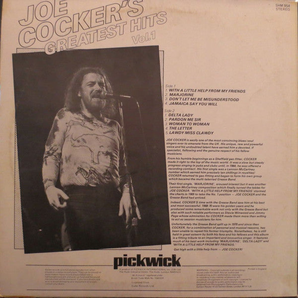 Joe Cocker - Joe Cocker's Greatest Hits Vol. 1 (LP Tweedehands) - Discords.nl