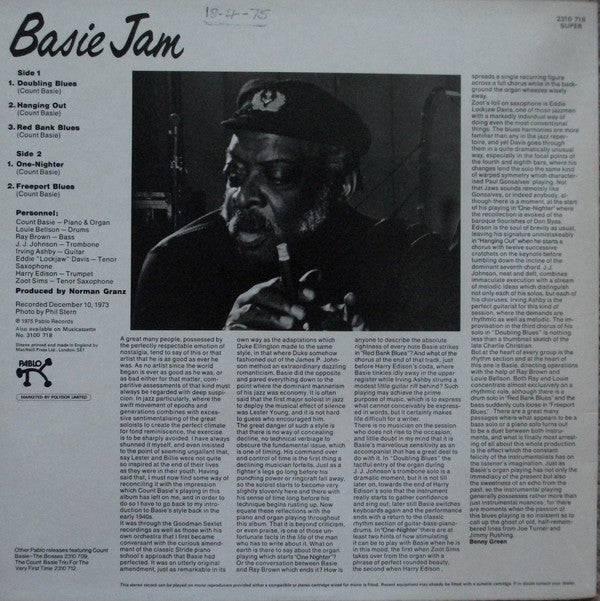 Count Basie - Basie Jam (LP Tweedehands) - Discords.nl