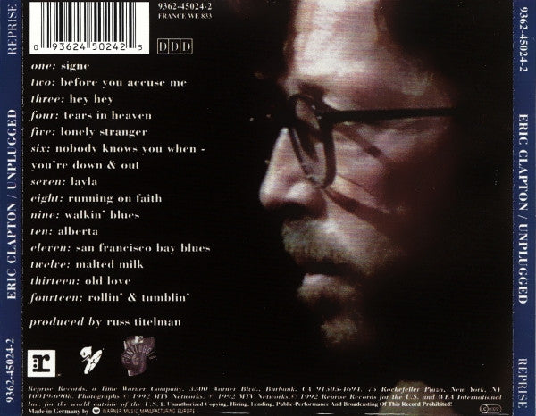 Eric Clapton - Unplugged (CD) - Discords.nl